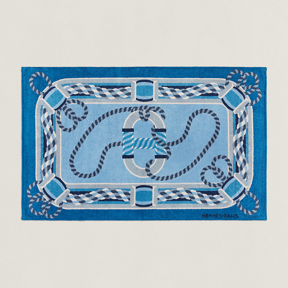 HERMES∽Tapis de plage Canoe H∽ビーチマット カノエH パリ☆ Toalha de praia Canoë H | Hermès Brasil